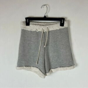 NWT DONNI. Poodle Sweat Shorts Gray Size S